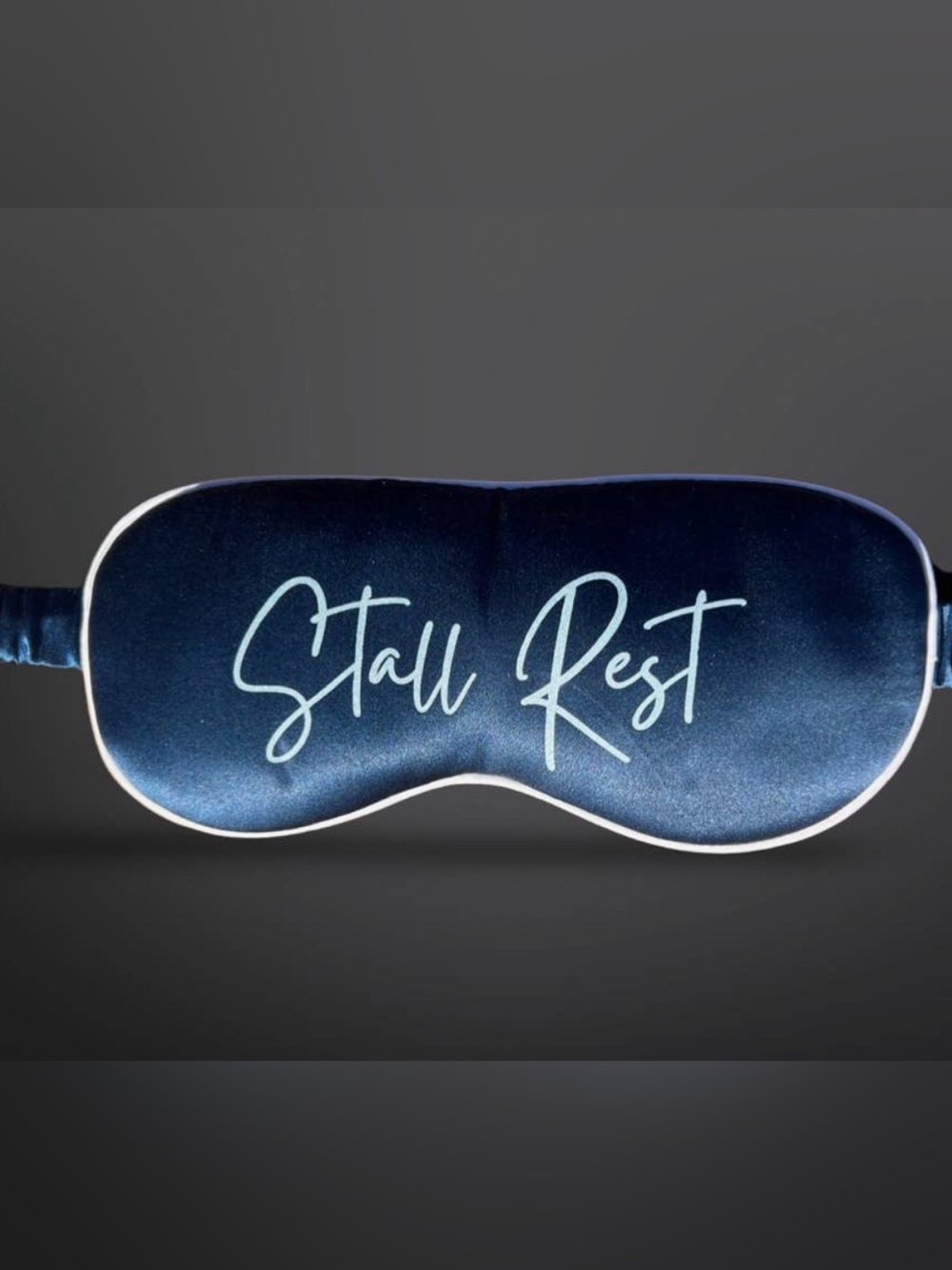 Set of 2 (two) Stall Rest Equestrian 100% Silk Eye Mask - Sleep Mask